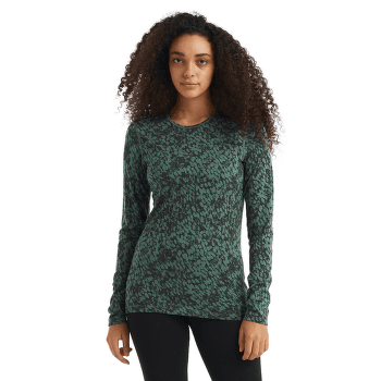 Tričko dlhý rukáv Icebreaker Oasis LS Crewe Forest Shadows 200 Women MINK/AOP