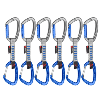 Expreska Komplet Mammut Crag Keylock Wire Indicator 6-Pack Quickdraws 32200 silver-ultramarine