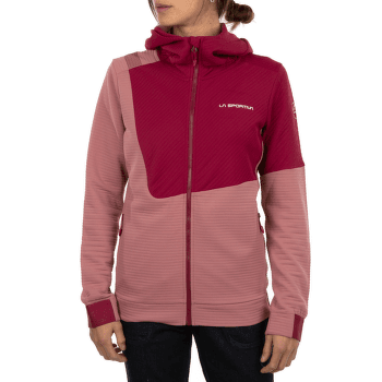 Mikina La Sportiva MOOD HOODY Women Carbon/Cherry Tomato