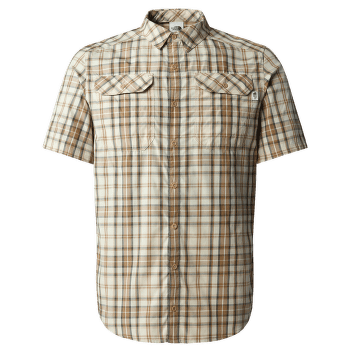 Košeľa krátky rukáv The North Face S/S Pine Knot Shirt Men Khaki Stone Plaid
