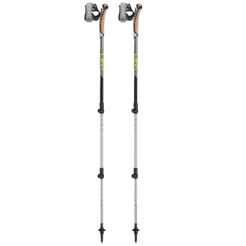 Palice Leki Traveller Alu black-silvergray-neonyellow
