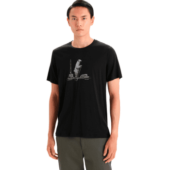 Tričko krátky rukáv Icebreaker Tech Lite II SS Tee Polar Paddle Men Black