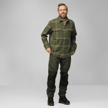 Košeľa dlhý rukáv Fjällräven Övik Twill Shirt Men Dark Navy-Chestnut