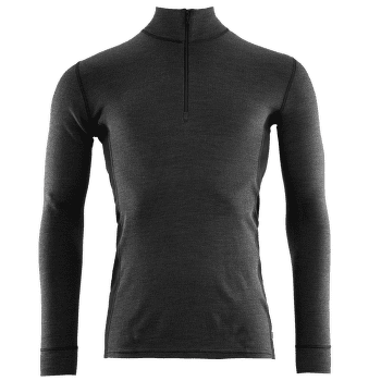 Tričko dlhý rukáv Aclima WarmWool Mock Neck Shirt Men Marengo/Jet Black