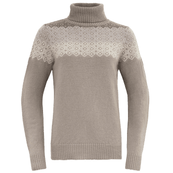 Sveter Devold Syvde Wool High Neck Women 684A STONE