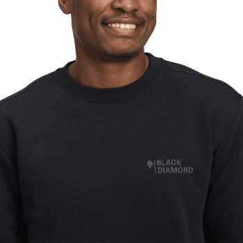 Mikina Black Diamond Mini Stacked Crewneck Men Black