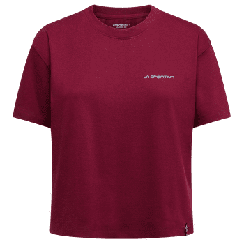 Tričko krátky rukáv La Sportiva TRILOGY CROP T-SHIRT Women Redwood/Limestone