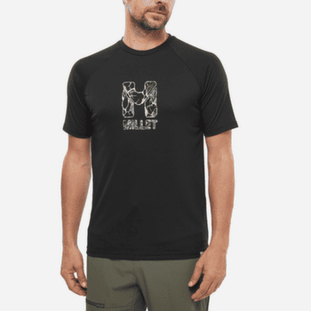 Tričko dlhý rukáv Millet CIMAI NATURAL TS SS Men GRAPE LEAF/BLACK