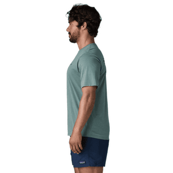 Tričko krátky rukáv Patagonia Cap Cool Daily Shirt  - Boardshort Logo Men Blue Sage - Light Blue Sage X-Dye