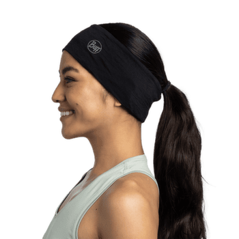 Čelenka Buff Lightweight Merino Wool Headband SOLID FLUOR FUCHSIA