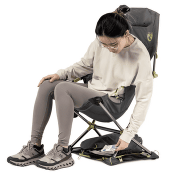 Stolička Nemo Equipment Satellite Reclining Camp Chair Goodnight Gray