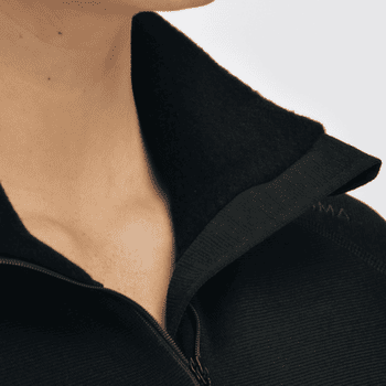 Pulóver Aclima FleeceWool V2 Polo zip Women Jet Black