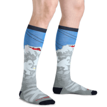 Podkolienky Darn Tough Heady Yeti OTC MidWeight With Cushion GRAY