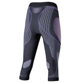 Legíny 3/4 UYN Evolutyon UW Pants Medium Melange Women Anthracite Melange/Raspberry/Purple