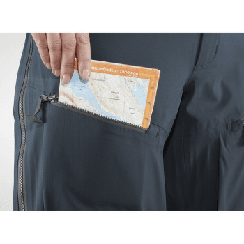 Nohavice Fjällräven Bergtagen Eco-Shell Trousers Women Mountain Blue