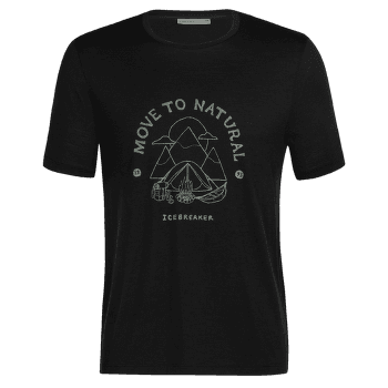 Tričko krátky rukáv Icebreaker Tech Lite II SS Tee Canopy Camper Men Black