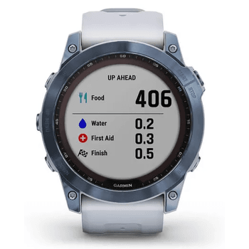 Hodinky Garmin fenix 7X Sapphire Solar, Mineral Blue Tiw/Whitestone EMEA