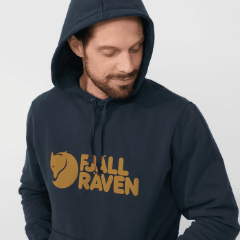 Mikina Fjällräven Fjällräven Logo Hoodie Men Black