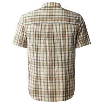 Košeľa krátky rukáv The North Face S/S Pine Knot Shirt Men Khaki Stone Plaid