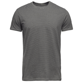 Tričko krátky rukáv Black Diamond BD Stripes SS Tee Men Charcoal-Off White