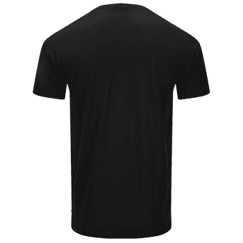 Tričko krátky rukáv Aclima LightWool Tee Print Horn Men Jet Black