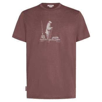 Tričko krátky rukáv Icebreaker Merino 150 Tech Lite SS Tee Polar Paddle Men CAROB