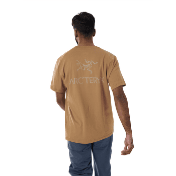 Tričko krátky rukáv Arcteryx Kragg SL Cotton Bird Word SS Men Alpine Blue / Stone Red