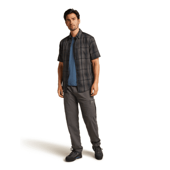 Košeľa krátky rukáv Icebreaker Merino 125 Cool-Lite™ Steveston SS Shirt Plaid Men DK LODEN/BITTERSWEET/P