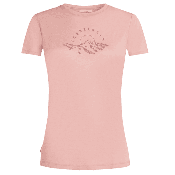 Tričko krátky rukáv Icebreaker Merino 150 Tech Lite SS Tee Sunrise Summit Women BLUSH