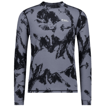 Tričko dlhý rukáv Mons Royale Cascade Merino Flex 200 LS Mtn Pixel Grey