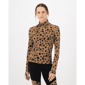 Tričko dlhý rukáv Mons Royale Cascade Merino Base Layer Mock Neck Long Sleeve Women Purple Bolt