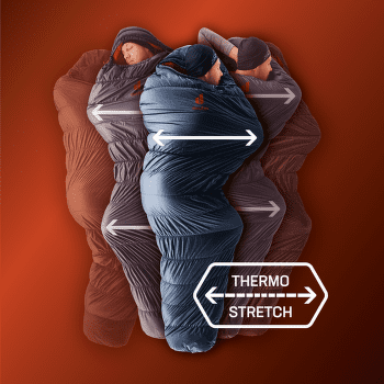 Spacák deuter Exosphere -6° EL umbra-paprika