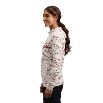 Mikina Black Diamond LS Alpenglow Hoody Women Relief-Meadow Rose-Fig