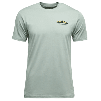 Tričko krátky rukáv Black Diamond Mountainscape SS Tee Men Agave