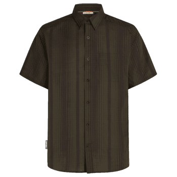 Košeľa krátky rukáv Icebreaker Merino 125 Cool-Lite™ Steveston SS Shirt Plaid Men DK LODEN/BITTERSWEET/P