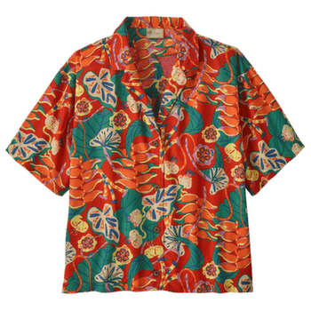 Košeľa krátky rukáv Patagonia Tidal Threads Shirt Tropiclimb: Hot Ember