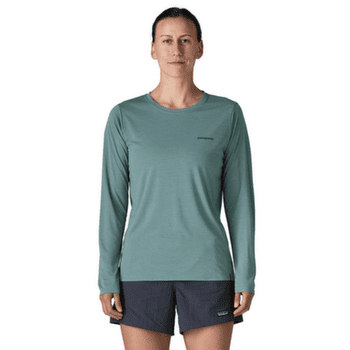 Tričko dlhý rukáv Patagonia Long-Sleeved Cap Cool Daily Shirt  - Boardshort Logo Women Cinnamon Brown - Dark Cinnamon Brown X-Dye