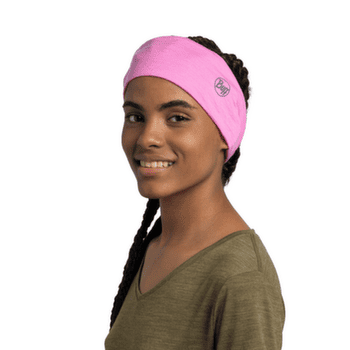 Čelenka Buff Lightweight Merino Wool Headband SOLID FLUOR FUCHSIA