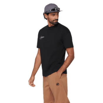 Tričko krátky rukáv Mammut MAMMUT BASE RELAXED T-SHIRT MEN GLACIER black 0001