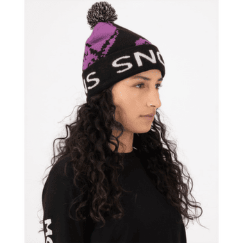 Čiapka Mons Royale Mtn Pixel Merino Pom Pom Beanie Purple Bolt / Black