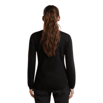 Mikina Icebreaker Merino 400 Realfleece™ Descender LS Zip Women BLACK