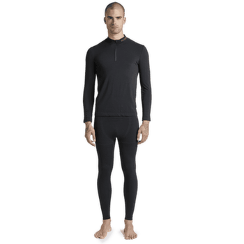 Tričko dlhý rukáv X-Bionic MIGHTYWOOL SHIRT LS 1/2 ZIP MEN X Black