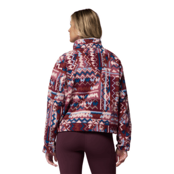 Mikina Columbia Helvetia™ II Printed Cropped Half Snap Women Antique Mauve, Geomix 555