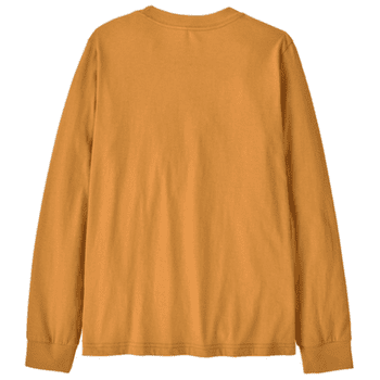 Tričko dlhý rukáv Patagonia LONG-SLEEVED P-6 LOGO T-SHIRT Kids Dried Mango