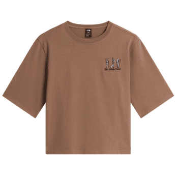 Tričko krátky rukáv The North Face SKI EMBROIDERED BOXY SHORT SLEEVE TEE-GRAPHIC WOMEN 2H9 GARNET