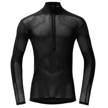 Pulóver Devold Wool Mesh Pro Zip Neck Man 950A BLACK