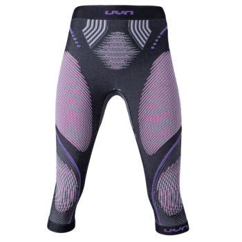 Legíny 3/4 UYN Evolutyon UW Pants Medium Melange Women Anthracite Melange/Raspberry/Purple