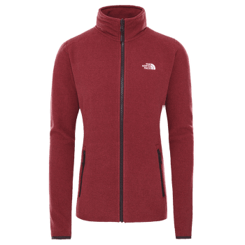 Mikina The North Face 100 Glacier Full Zip Women ROOTBRN/POMEGRANATESTRIPE