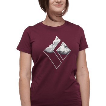 Tričko krátky rukáv Black Diamond Mountain Logo SS Tee Women Blackberry