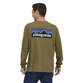 Tričko dlhý rukáv Patagonia Long-Sleeved P-6 Logo Responsibili-Tee Men Cascade Green